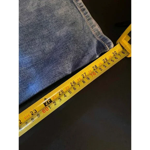 BKE Derek Mens 38 R Distress Jeans Straight Denim Pants
